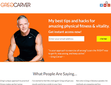 Tablet Screenshot of gregcarver.com